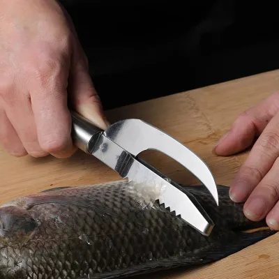 2 in 1 Fish Scale Knife Scraper Cutter (1 Pc)